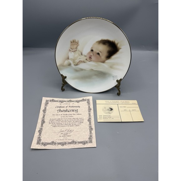 Set of 5 Bessie Pease Gutmann 1987 Plates Bundles Of Joy Collection Boxes New - Picture 9 of 12